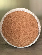 Load image into Gallery viewer, Beige Rope Christmas Tree with Wooden Ornaments 
