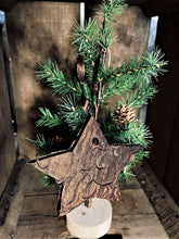 Load image into Gallery viewer, Brown star Christmas ornament

