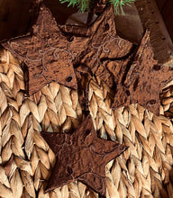 Load image into Gallery viewer, Brown star Christmas ornament
