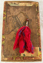 Load image into Gallery viewer, Copper Chain Necklace with Red Silk Tassel
