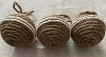 Load image into Gallery viewer, Double Stripe Rope Ball Christmas Ornament
