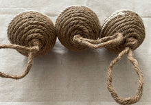 Load image into Gallery viewer, Double Stripe Rope Ball Christmas Ornament
