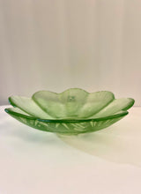 Load image into Gallery viewer, Ecoglass Green Flower Candy Dish Made in Spain
