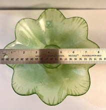Load image into Gallery viewer, Ecoglass Green Flower Candy Dish Made in Spain

