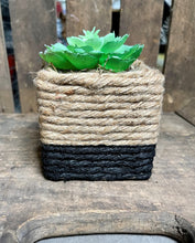 Load image into Gallery viewer, Fake Succulent in Rope Pot
