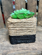 Load image into Gallery viewer, Fake Succulent in Rope Pot

