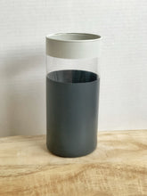 Load image into Gallery viewer, Gray Hand Painted Flower Vase
