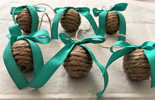 Load image into Gallery viewer, Green Bow Rope Ball Christmas Ornament
