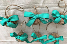 Load image into Gallery viewer, Green Bow Rope Ball Christmas Ornament
