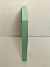 Load image into Gallery viewer, Green Rainbow Painted Plaque
