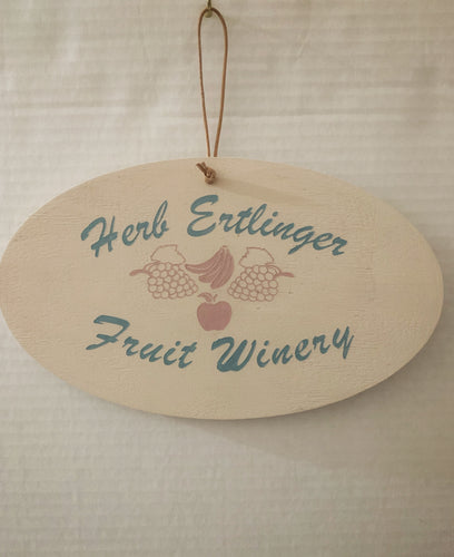 Hand Painted Herb Ertlinger Sign
