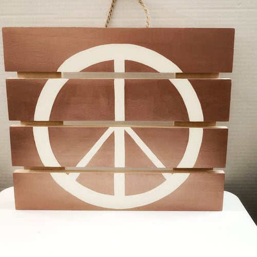 Hand Painted Peace Sign