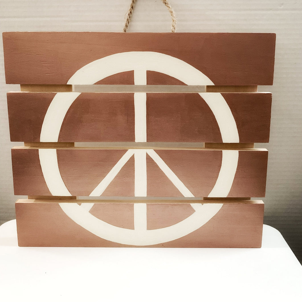 Hand Painted Peace Sign