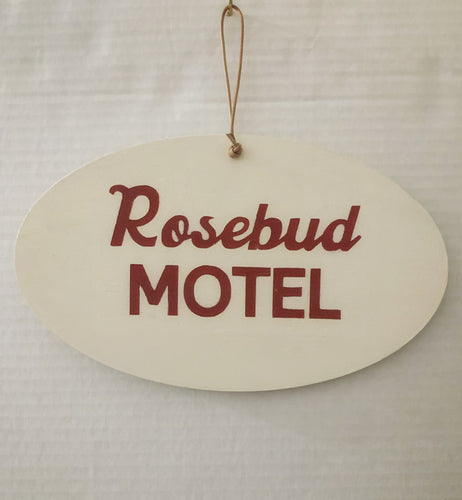 Hand Painted Rosebud Motel Sign