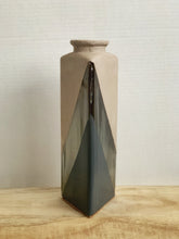 Load image into Gallery viewer, Hand Painted Textured Triangle Flower Vase
