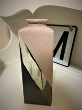 Load image into Gallery viewer, Hand Painted Textured Triangle Flower Vase
