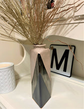 Load image into Gallery viewer, Hand Painted Textured Triangle Flower Vase
