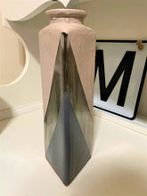Load image into Gallery viewer, Hand Painted Textured Triangle Flower Vase
