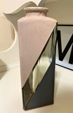 Load image into Gallery viewer, Hand Painted Textured Triangle Flower Vase
