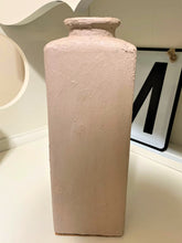 Load image into Gallery viewer, Hand Painted Textured Triangle Flower Vase
