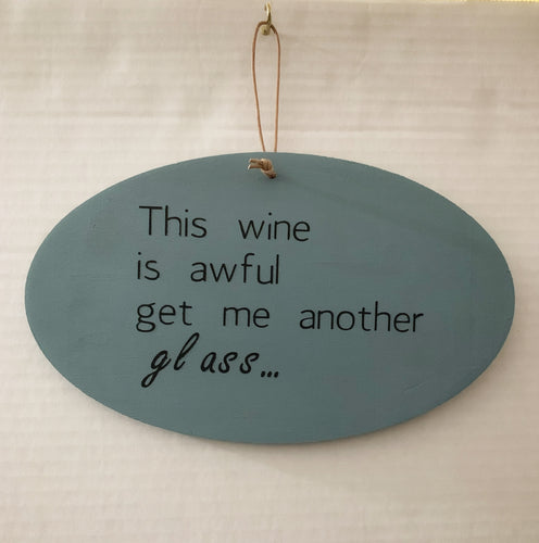 Hand Painted Wine Sign