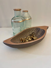 Load image into Gallery viewer, Hand Painted Wood Dish with Polka Dots
