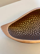 Load image into Gallery viewer, Hand Painted Wood Dish with Polka Dots
