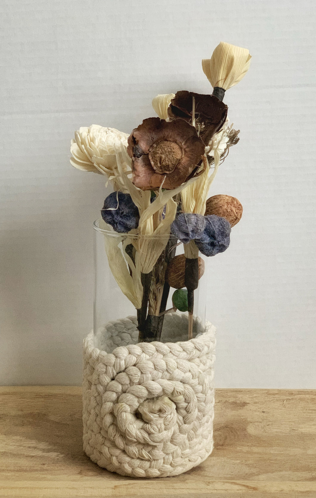 Irma Braided Rope Flower Vase