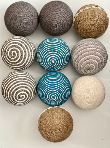 Large Decorative Rope Ball Vase Filler