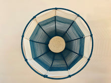 Load image into Gallery viewer, Large Teal and White Rope Bowl
