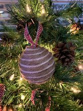 Load image into Gallery viewer, Large Two Tone Rope Ball Ornament

