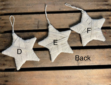 Load image into Gallery viewer, Medium Rope Star Christmas Ornament

