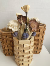 Load image into Gallery viewer, Natural Wood Block Flower Vase
