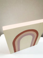 Load image into Gallery viewer, Pink Rainbow Painted Plaque
