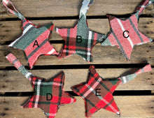 Load image into Gallery viewer, Plaid Star Christmas Ornament
