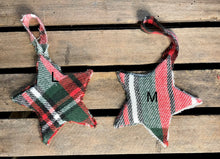 Load image into Gallery viewer, Plaid Star Christmas Ornament
