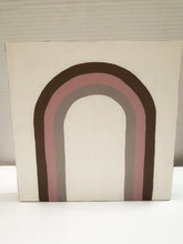 Load image into Gallery viewer, Purple Rainbow Painted Plaque
