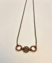 Load image into Gallery viewer, Short Copper Gear Necklace
