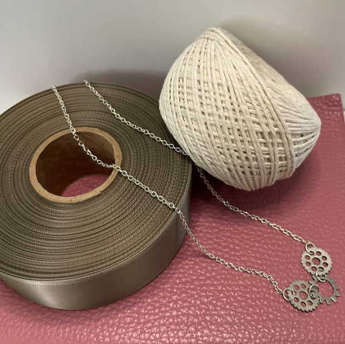 Silver 3 Gear Necklace