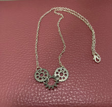 Load image into Gallery viewer, Silver 3 Gear Necklace
