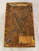 Load image into Gallery viewer, Silver ball chain with wire wrapped amethyst necklace
