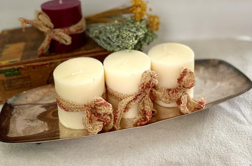 Baldwin Silver Plate Tray Candle Holder with Feet