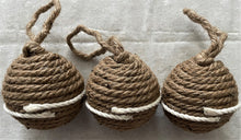 Load image into Gallery viewer, Single Stripe Rope Ball Christmas Ornament
