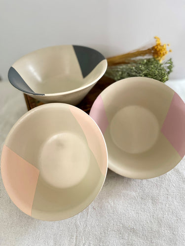 Small Painted Wooden Bowl