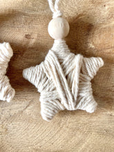 Load image into Gallery viewer, Small Rope Star Christmas Ornament

