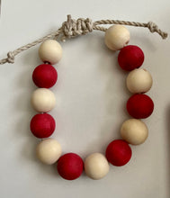 Load image into Gallery viewer, Stackable natural wood bead bracelet on hemp cord
