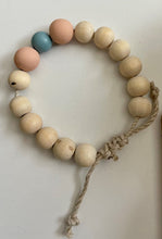 Load image into Gallery viewer, Stackable natural wood bead bracelet on hemp cord
