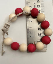 Load image into Gallery viewer, Stackable natural wood bead bracelet on hemp cord
