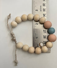 Load image into Gallery viewer, Stackable natural wood bead bracelet on hemp cord
