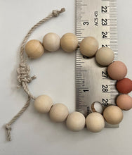 Load image into Gallery viewer, Stackable natural wood bead bracelet on hemp cord
